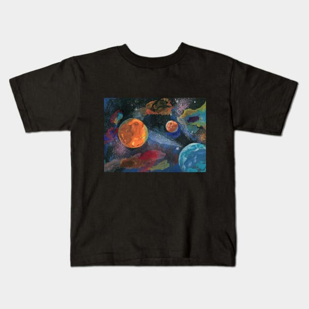 An unknown world Kids T-Shirt by Irina_Reznikova